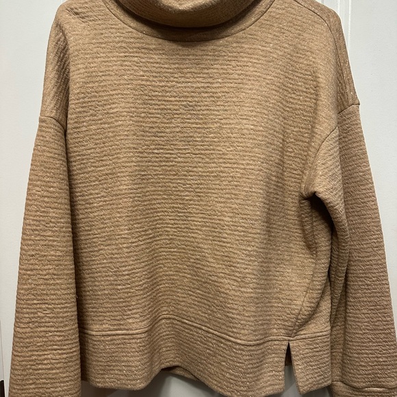 CALIA by Carrie Underwood Sweaters - CALIA by Carrie Underwood Textured Brown Cowl Neck Sweater